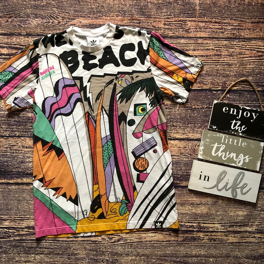 🌀Adidas | Vintage Unique Kahuna Beach Tee